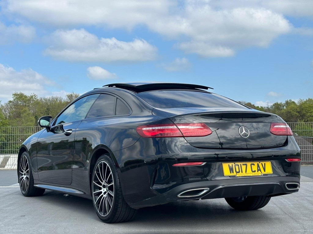 View MERCEDES-BENZ E CLASS 2.0 E220d AMG Line (Premium Plus) G-Tronic+ Euro 6 (s/s) 2dr