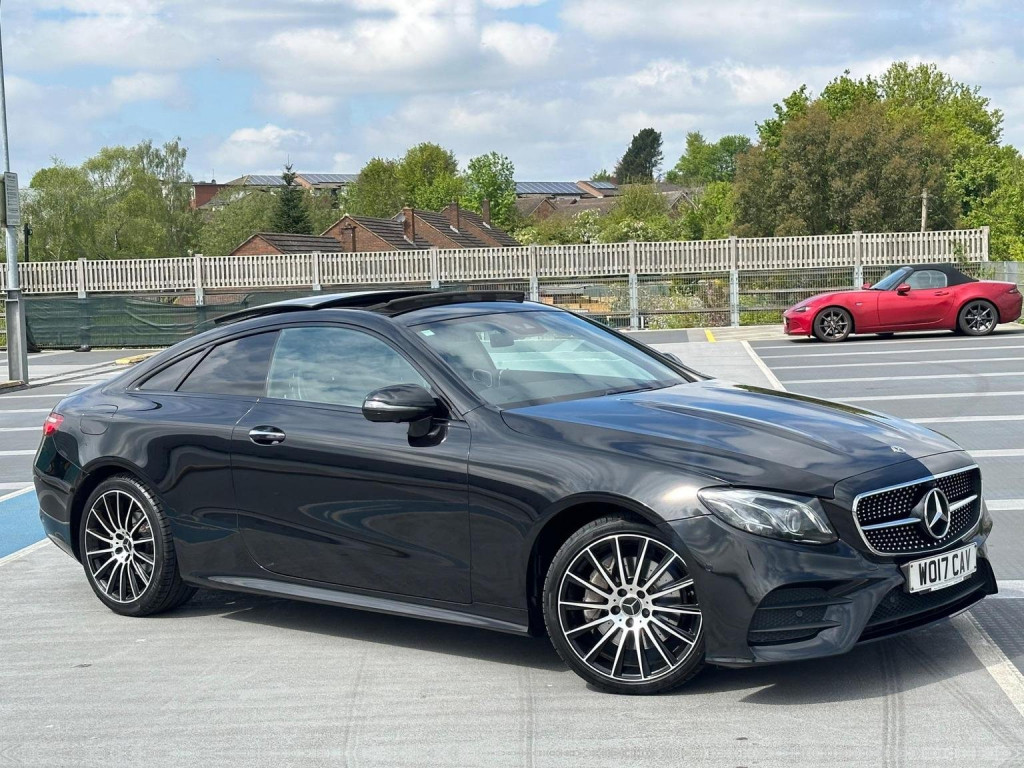 View MERCEDES-BENZ E CLASS 2.0 E220d AMG Line (Premium Plus) G-Tronic+ Euro 6 (s/s) 2dr