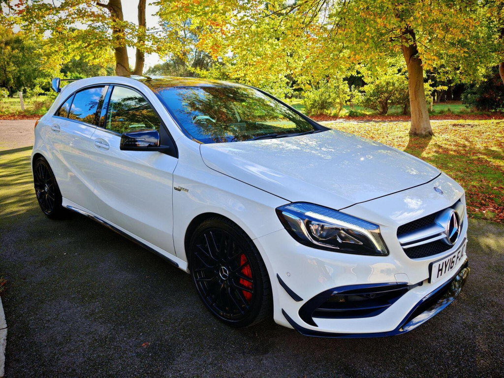View MERCEDES-BENZ A CLASS 2.0 A45 AMG (Premium) SpdS DCT 4MATIC Euro 6 (s/s) 5dr