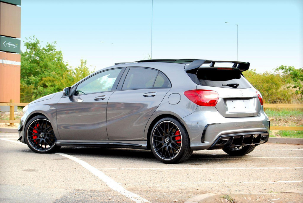 View MERCEDES-BENZ A CLASS 2.0 A45 AMG 4MATIC - 37,800 miles. Aero Pack, Pan Roof, Sports Exhaust, Premium and Night Pack. SOLD