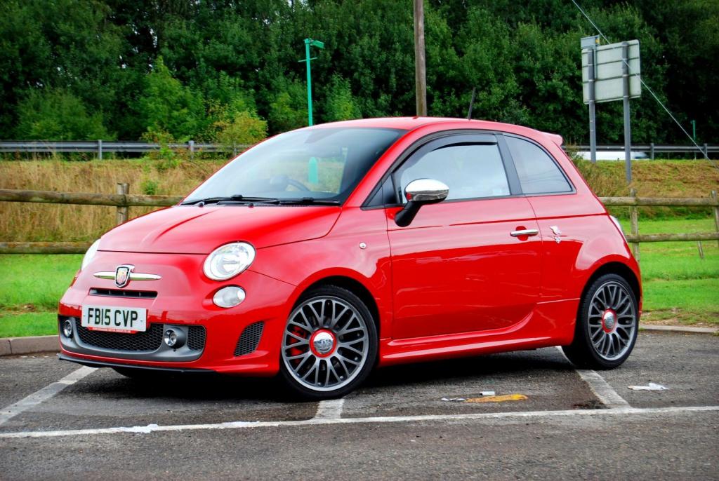 View ABARTH 595 595 TURISMO 1.4 T-Jet 160 Turbo - 38,600 miles - Full Leather, Climate, 17 inch Alloys - Red - SOLD
