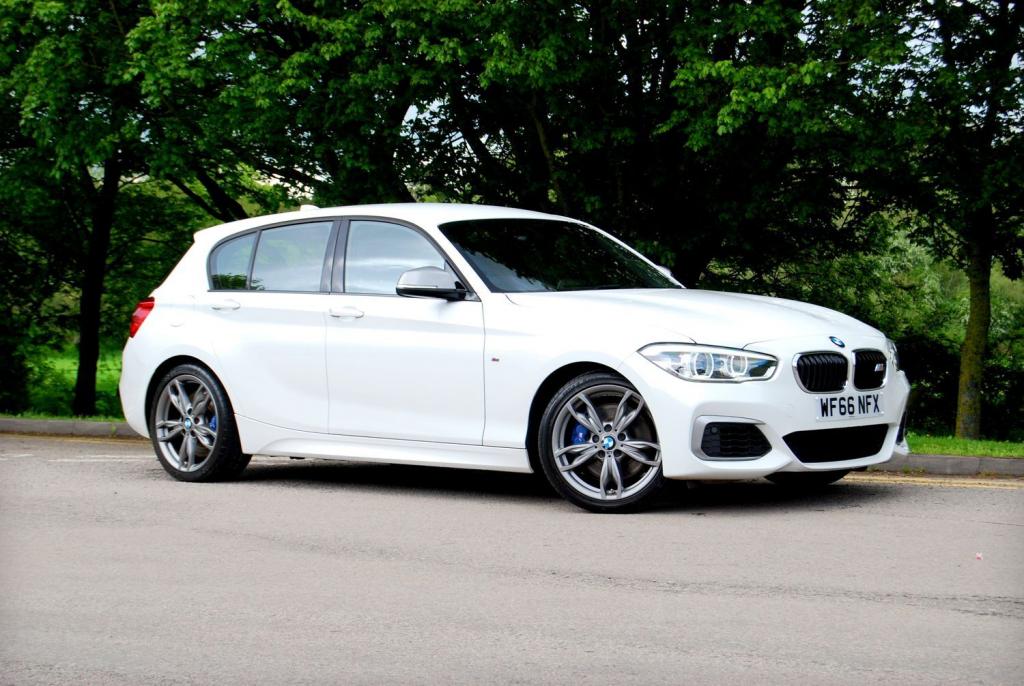 View BMW 1 SERIES M140i 3.0 5-Door - 33,700 miles - FSH - Sat Nav, Full Black Leather - 6-Speed Manual - White - SOLD