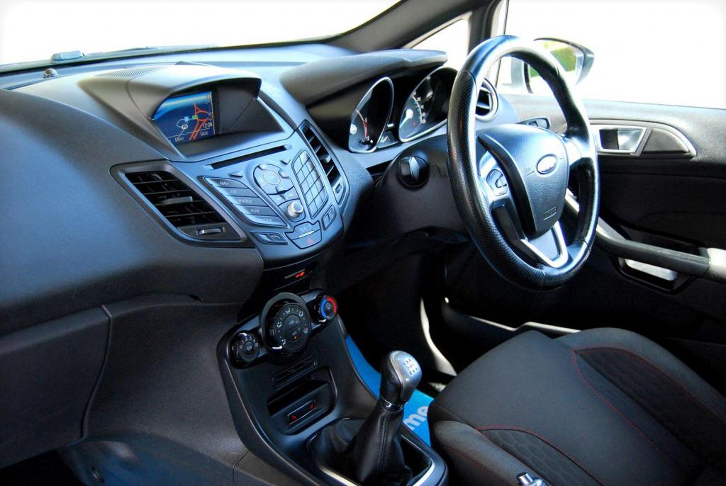 View FORD FIESTA ST-Line 1.5 TDCI Diesel 5-Door. Sat Nav, 17inch Alloys, Heated Seats. 78mpg, Free Tax. White - SOLD