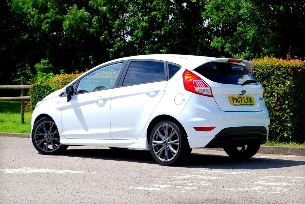 View FORD FIESTA ST-Line 1.5 TDCI Diesel 5-Door. Sat Nav, 17inch Alloys, Heated Seats. 78mpg, Free Tax. White - SOLD