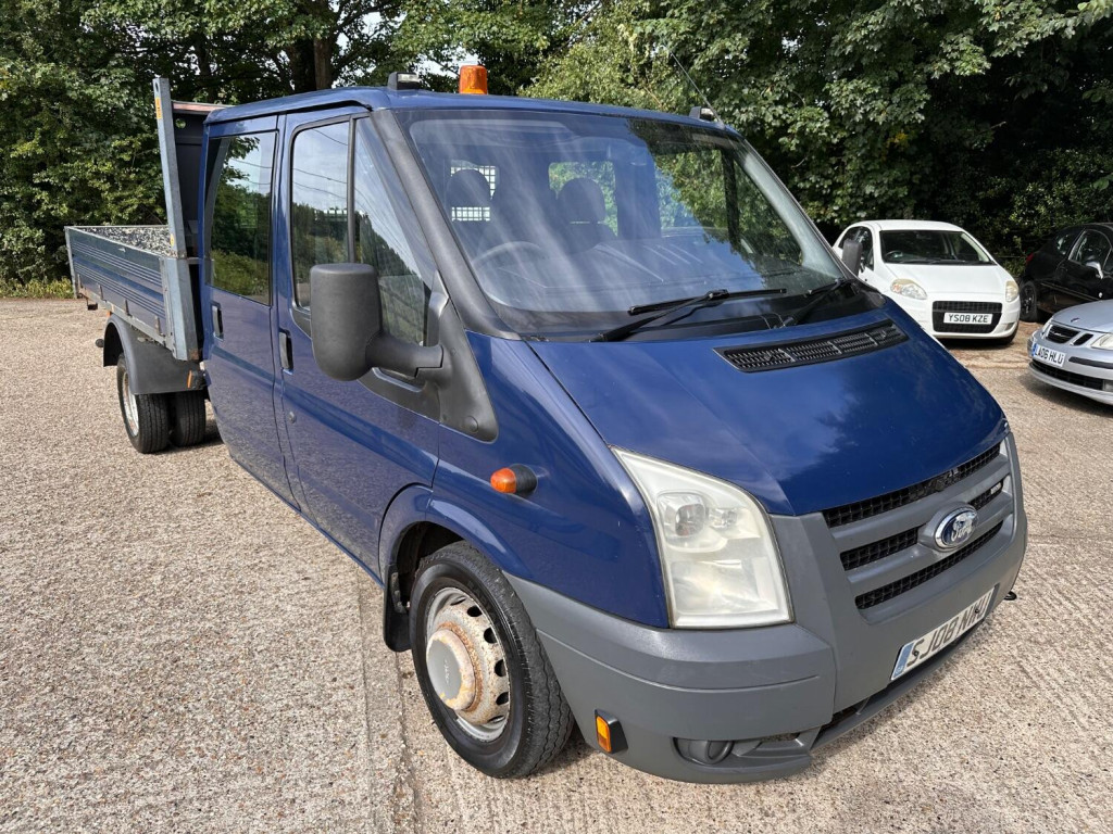 FORD TRANSIT 2008 FORD TRANSIT 2.4 TDCI T350 D/CAB DROPSIDE *JUST 127,000 MILES NO VAT! 