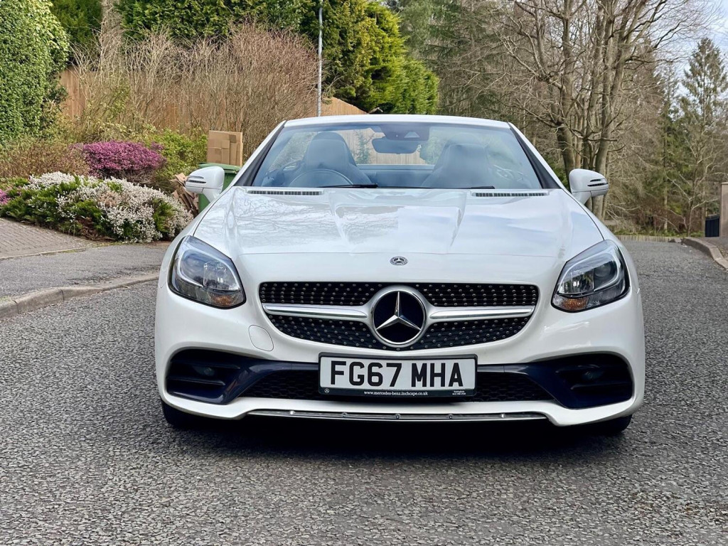 View MERCEDES-BENZ SLC 2018 67 MERCEDES SLC 180 AMG LINE 2DR CONVERTIBLE AUTO SUPER SPEC + LOW MILES + PERFECT SUMMER CAR