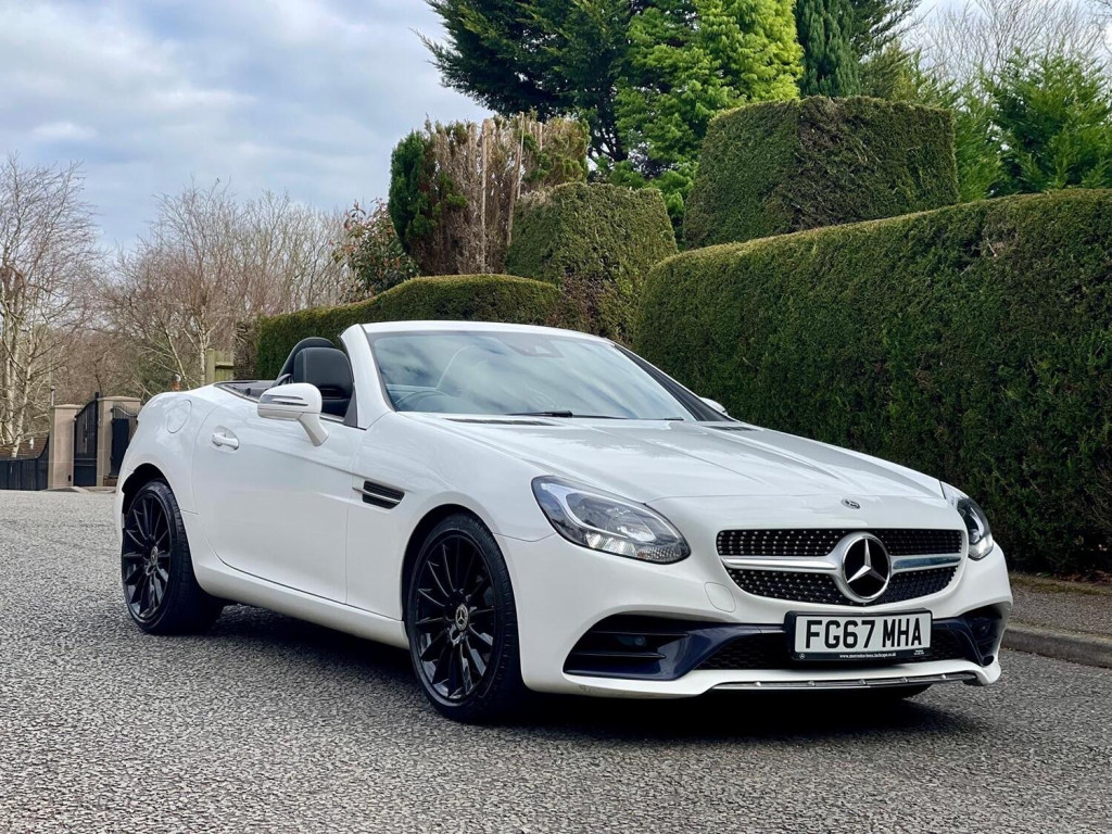 View MERCEDES-BENZ SLC 2018 67 MERCEDES SLC 180 AMG LINE 2DR CONVERTIBLE AUTO SUPER SPEC + LOW MILES + PERFECT SUMMER CAR