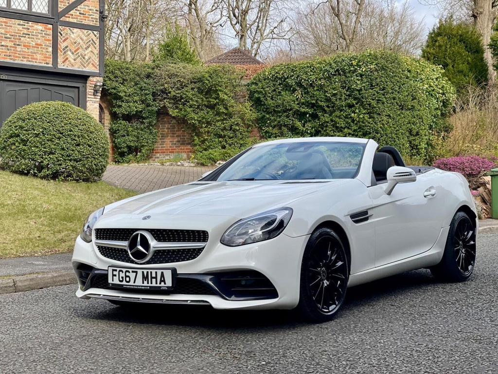 View MERCEDES-BENZ SLC 2018 67 MERCEDES SLC 180 AMG LINE 2DR CONVERTIBLE AUTO SUPER SPEC + LOW MILES + PERFECT SUMMER CAR