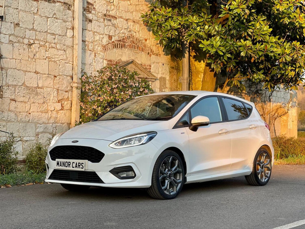 View FORD FIESTA 1.0 T EcoBoost MHEV ST-LINE EDITION 5dr Hatchback White