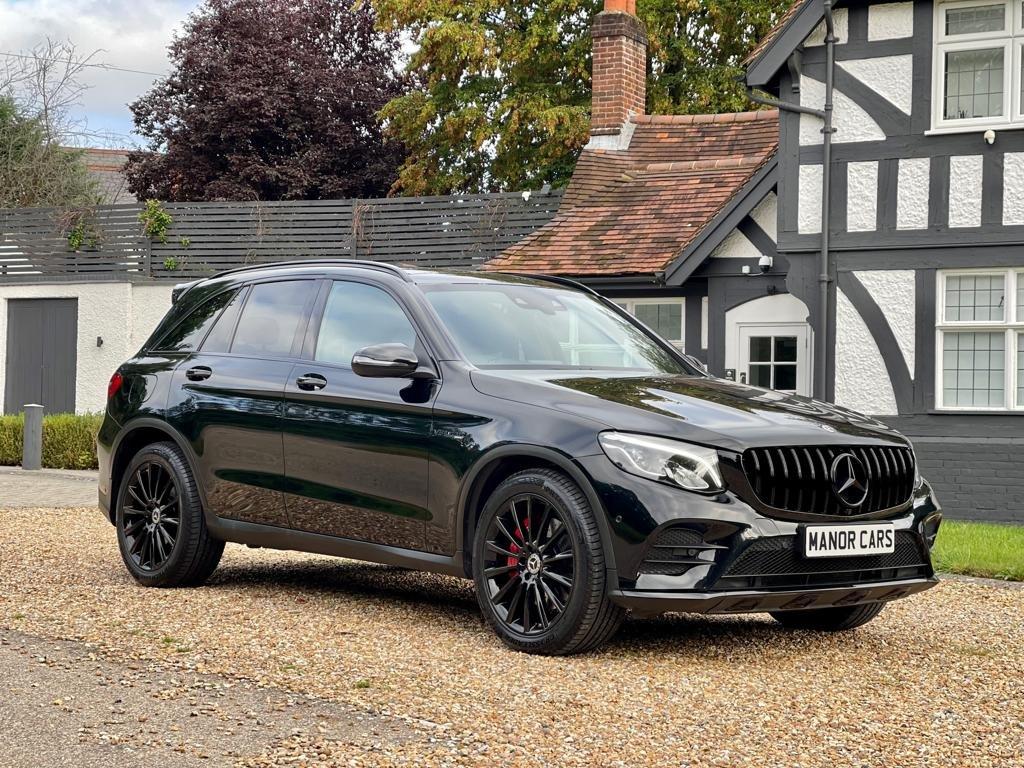View MERCEDES-BENZ GLC 2018 MERCEDES GLC 350D AMG LINE PREMIUM + 4M 4MATIC BLACK 5DR SUV ** GLC63 STYLING PACK **
